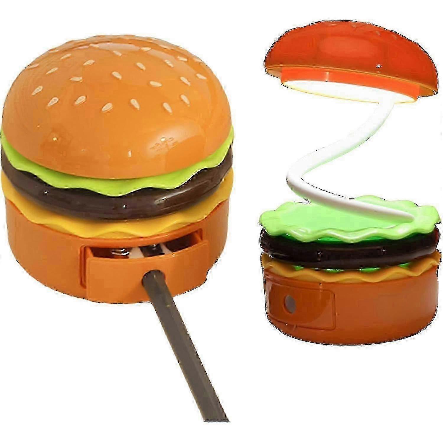 Small Desk Lamp, Hamburger Cute Night Light