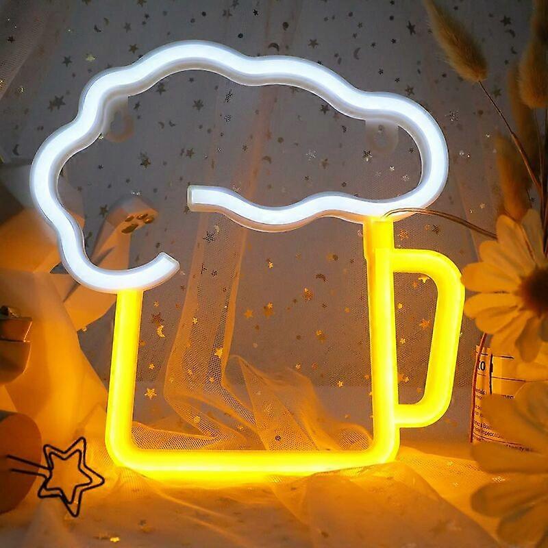 Neon Beer Sign, LED Light, Wall Decor