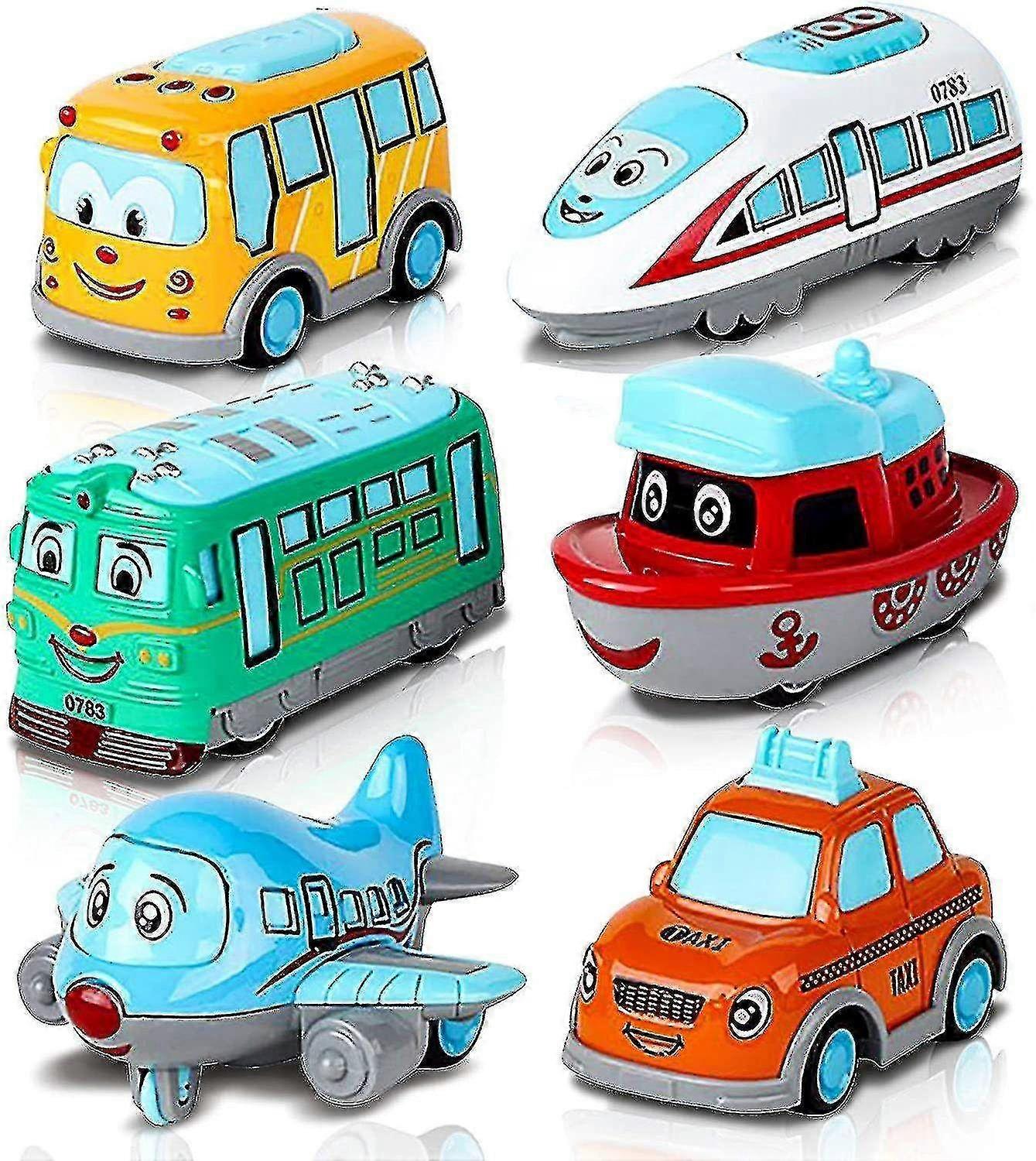 Set de 6 Mini Pullback Toy Cars