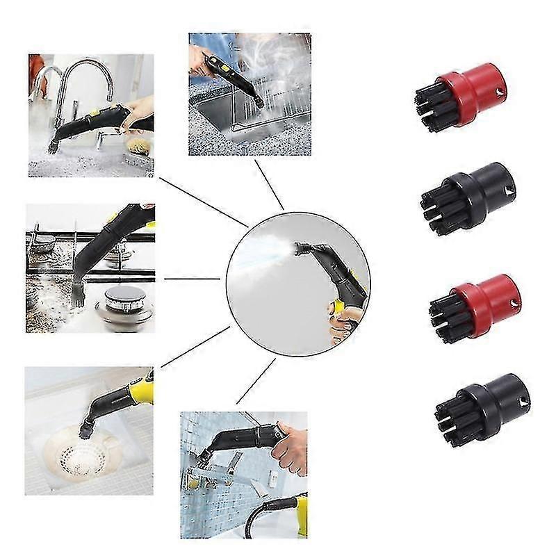 Steamer Detail Attachment Hand Tool Nozzle Bristle Brushes