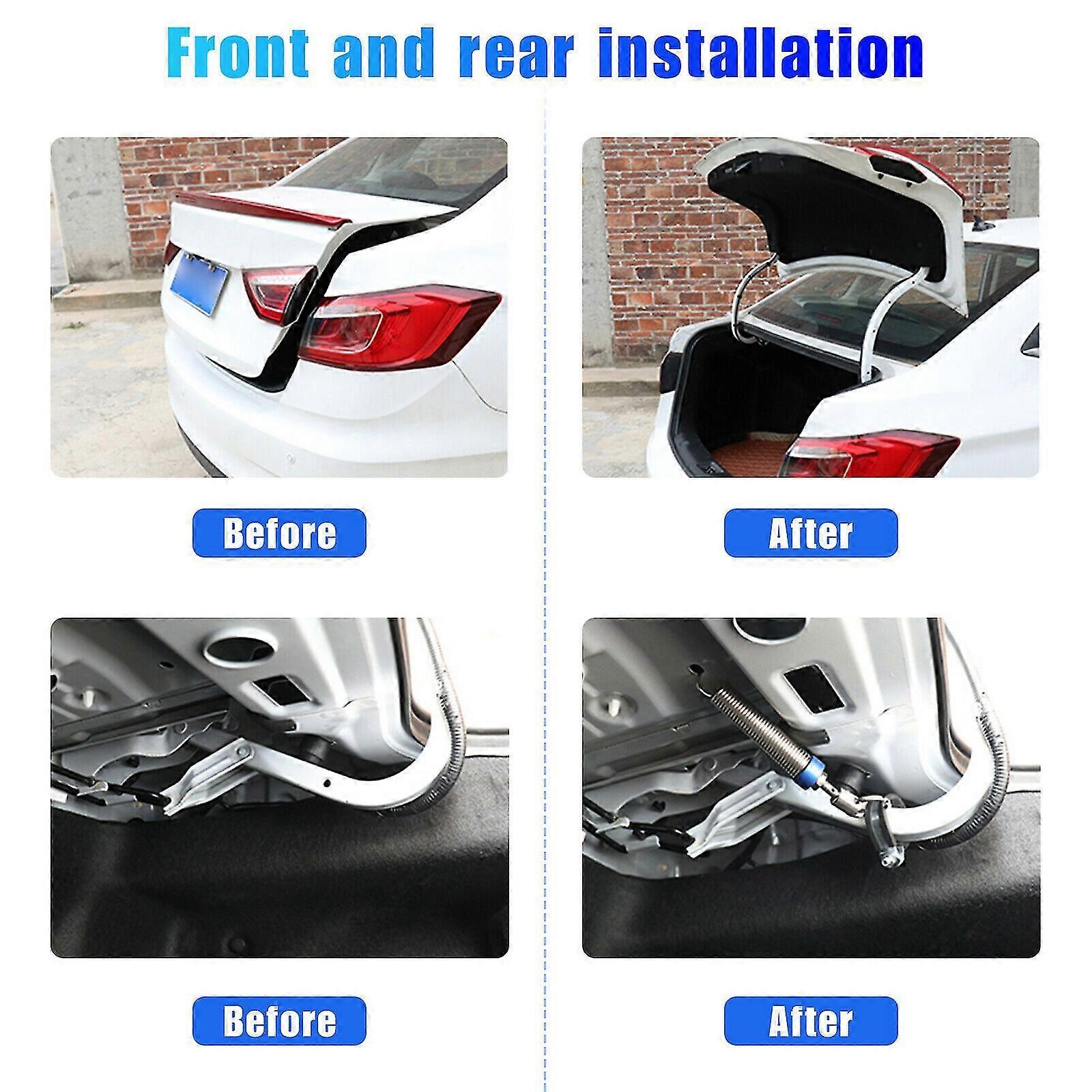 2pcs Blue Adjustable Auto Car Trunk Boot Lid Automatic Lifting Springs Device
