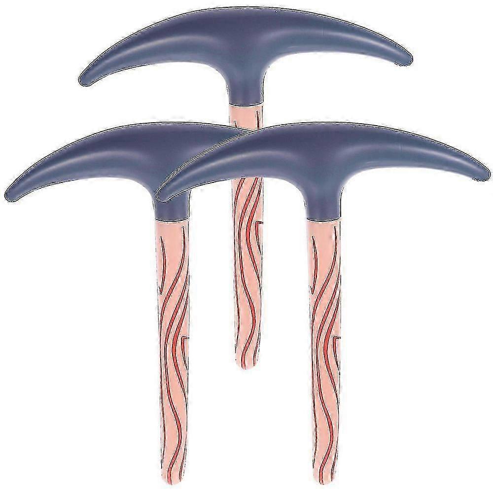 3pcs Inflatable Toy PVC Pickaxe Toy Inflatable Pickaxe Inflatable Toy Party Favor Inflatable Toy