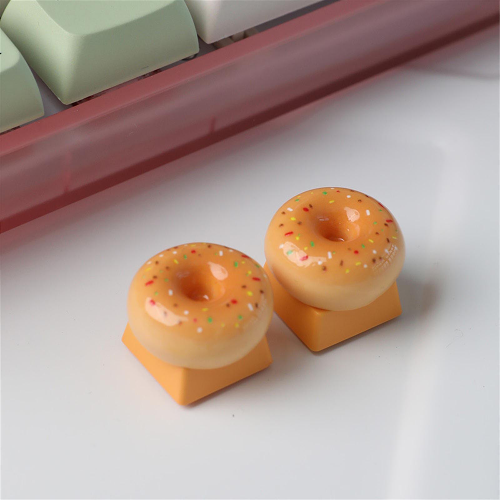 Creative Food Themed Resin Keycap Compatible for MX Switches Various Mechanical Keyboards for Personalize Touches