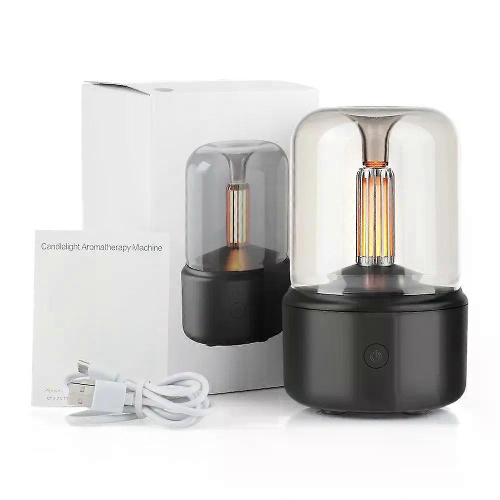 120Ml Volcanic Flame Aroma Diffuser Essential Oil Lamp Usb Led Portable Air Humidifier With Color Night Light Mist Maker Fogger