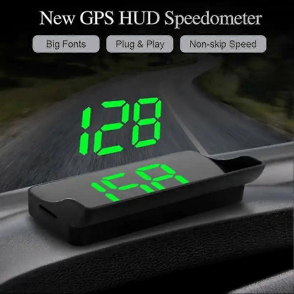 Car Digital USB GPS Speedometer Head Up Display for Cars w/ Speed Km/h Universal