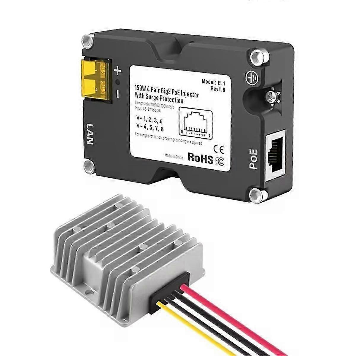 V2 150W EL1 POE電源用アンテナアダプターStarnetスペースXアクセサリーEL4-12V-48V-3AブースターJN