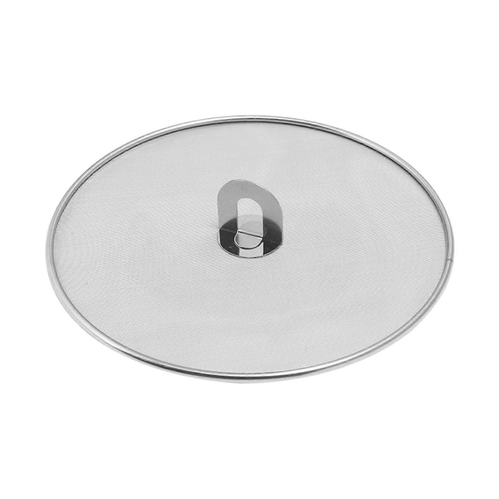 Frying Pan Splatter Screen Oil Guard Skillet Lid Mesh Sieve Pot Lid with