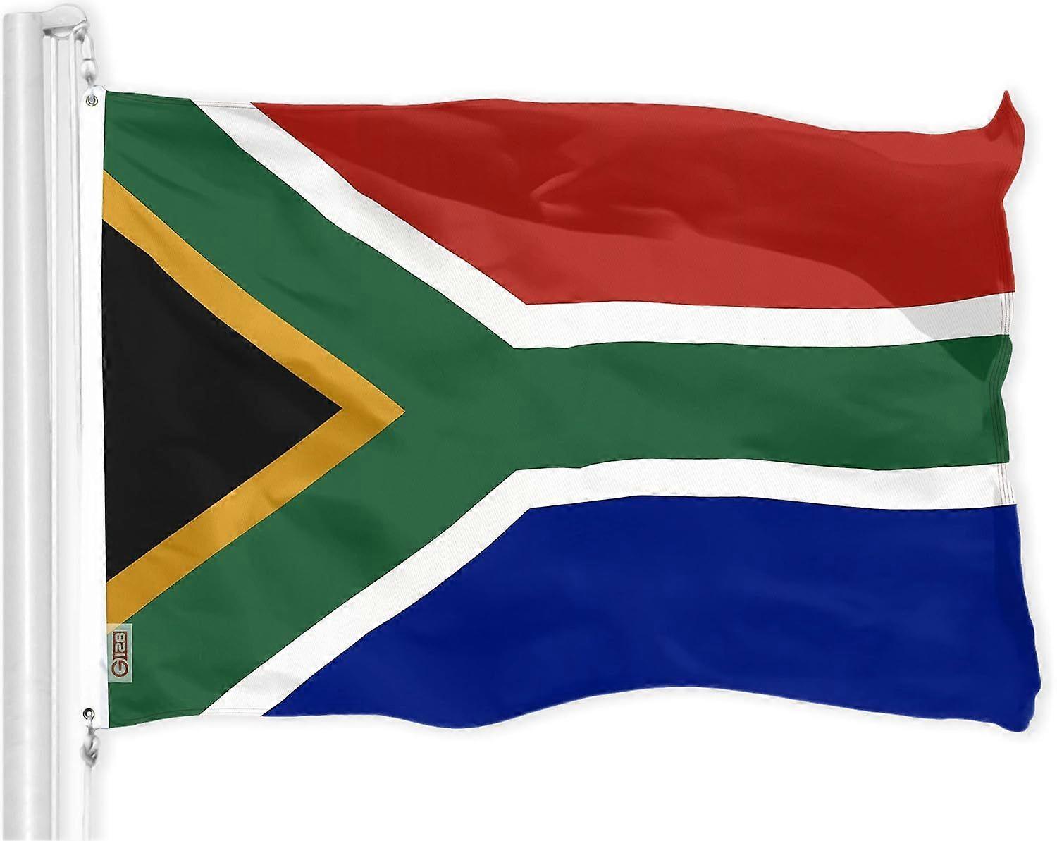 جنوب إفريقيا العلم 3x5 قدم LiteWeave Pro سلسلة مطبوعة 150D البوليستر البلد العلم ، داخلي / خارجي ، ألوان نابضة بالحياة ، حلقات نحاسية ، سميكة وأكثر دو