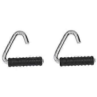 Metal Resistance Bands Handles, Workout Hook Handle Grip, Metal Handle for Pull