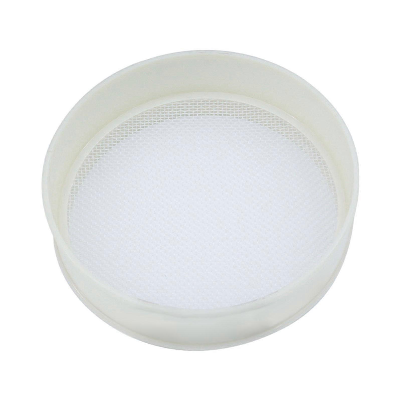 Round Flour Sieve Nylon Mesh Washing Tool Multifunctional 7.8inch Diameter for