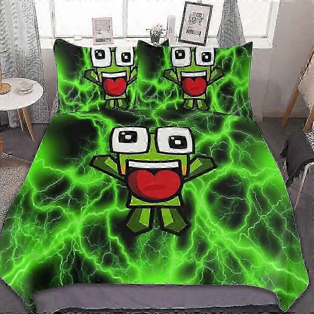 o2649 Lençóis de Cama Conjunto de Capa de Edredom Unspeable Girl, Roupa de Cama Macia e Confortável Se, 3 Peças Conjunto de Capa de Edredom Ultra Macia e Amigável à Pele (1 Capa de Edredom an