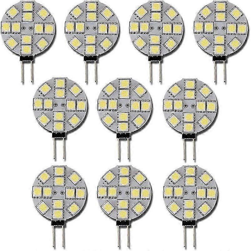 10x G4 LED Bulb DC 12V Non Dimmable White 6000K Light Bulb Replacement 20W Halogen Lamp