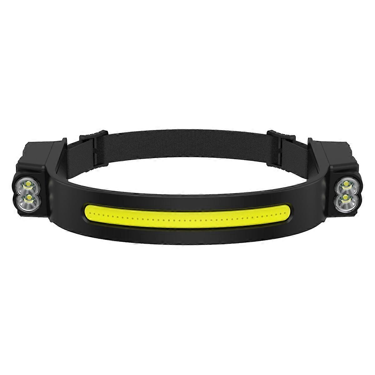 COB LEDHeadlamp Induction HeadLamp BuiltinBattery Rechargeable HeadFlashlight for Outdoor Camping Fishing Sensor Light,A