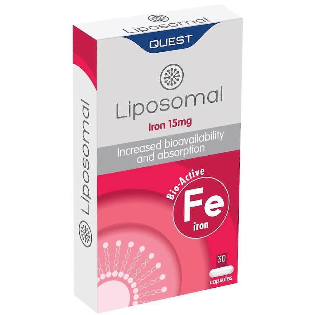 Quest Vitamins Liposomal Iron 15mg Capsules 30