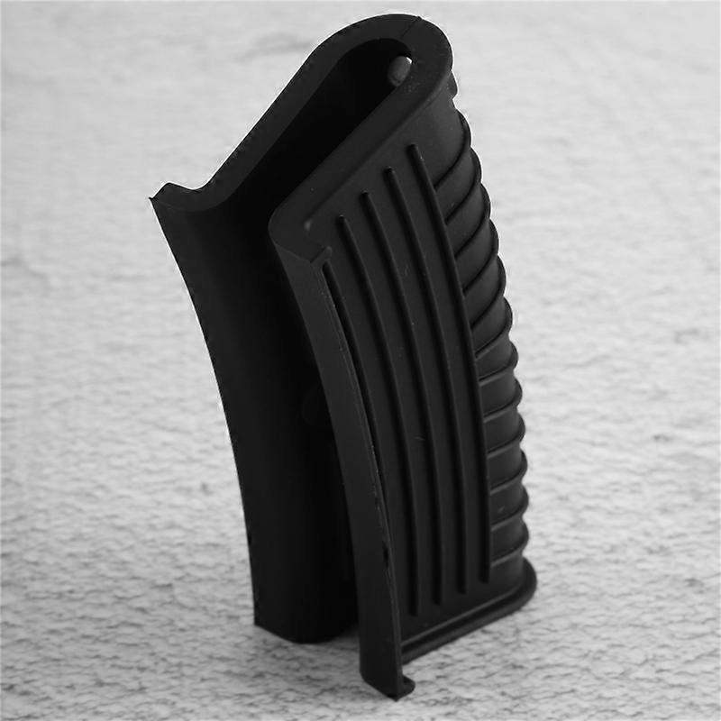 Silicone Pan Handle Cover Ear Clip Cast Iron Handle Holder,Black,2PCS