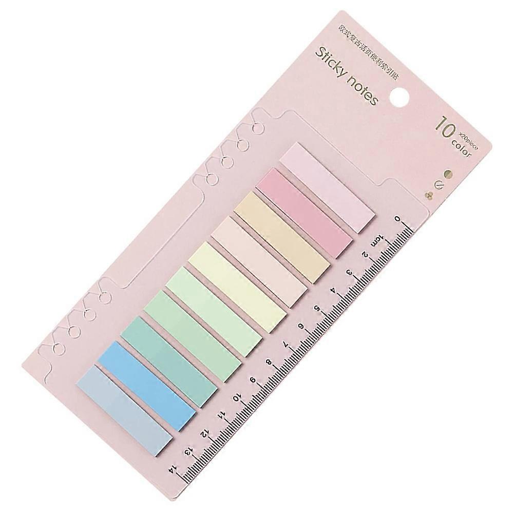200Pcs Colored Page Markers, Sticky Tabs in 10 Colors, Style 4