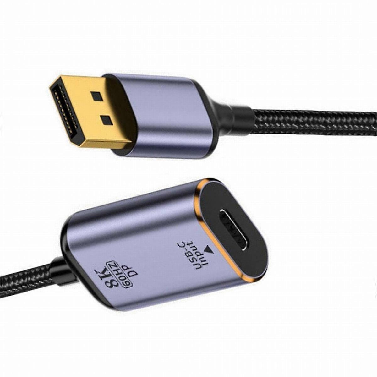 USB-C-Displayport adapter átalakító USB-C C típusú női forrás a Displayport 1.4 mosogató HDTV kábelhez