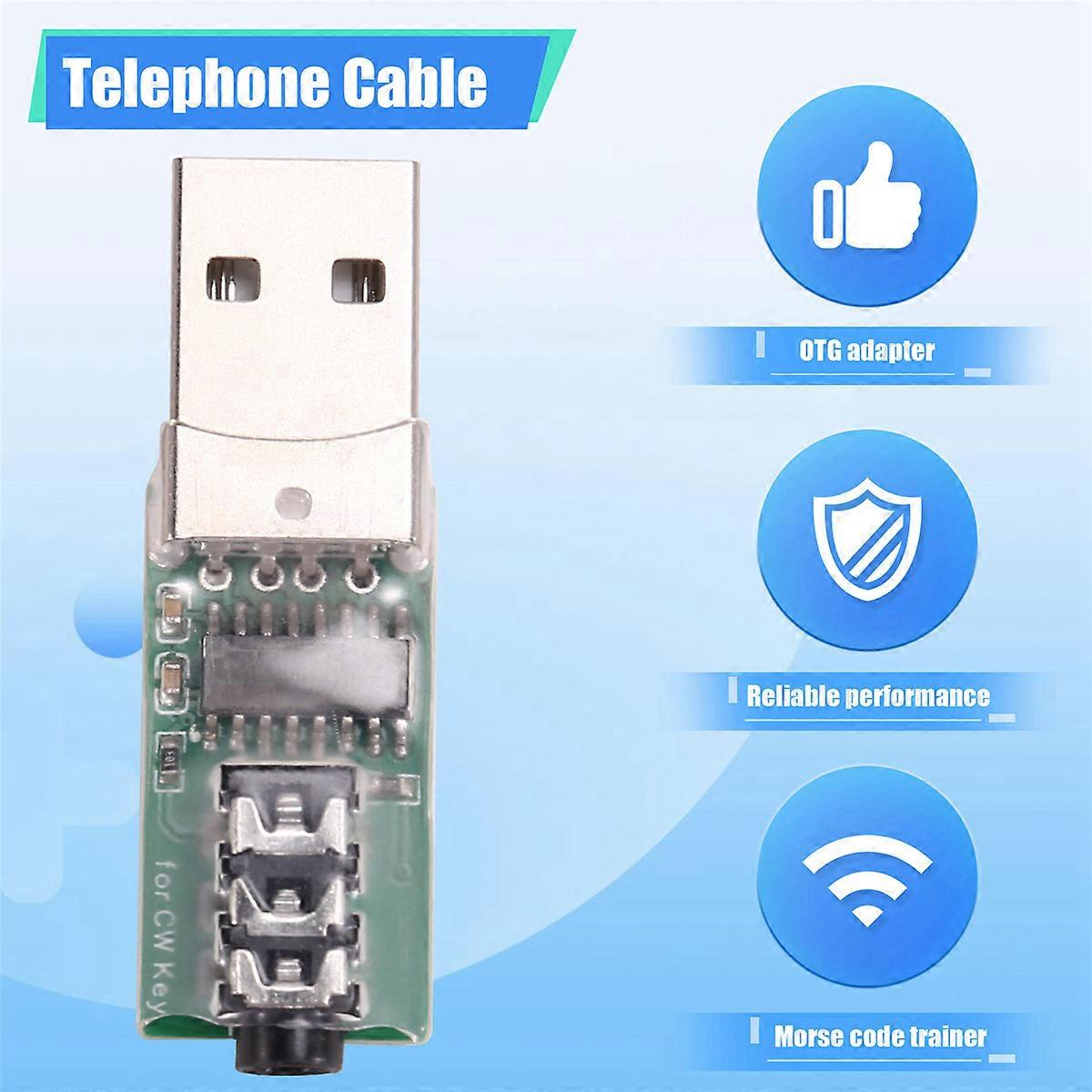 For VBand Morse USB Key Trainer for Vband Mobile Phone Computer Connector Morse Code Trainer Telegra