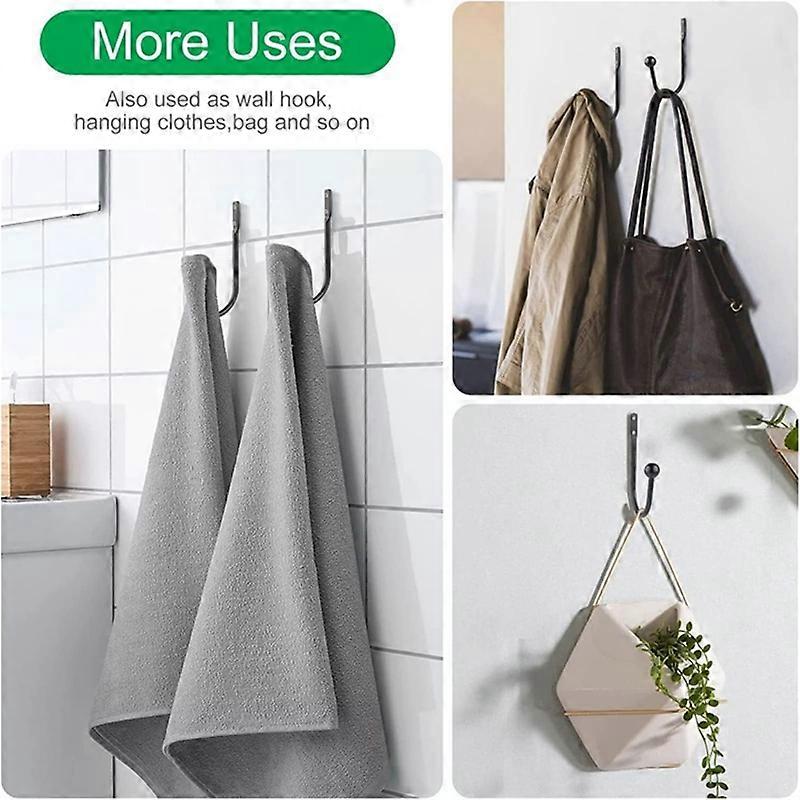 8pcs Curtain Holdback Wall Mounted Tieback Hook Window Drapes Holder