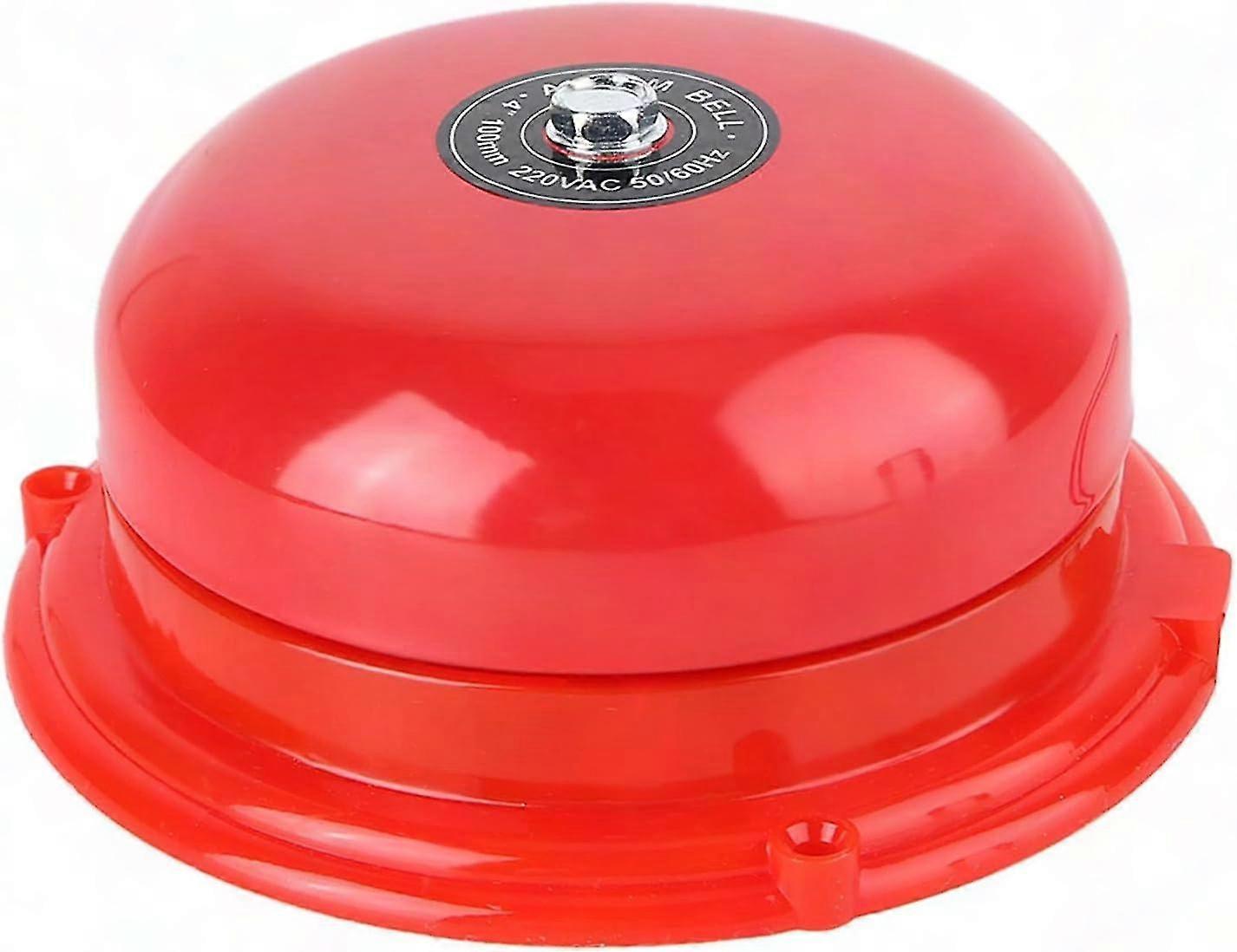 Stainless Steel Fire Control Bell with 100dB High Volume 4 Inches in Diameter for Alarm Emergency Evacuation Ideal for Schools and Stations