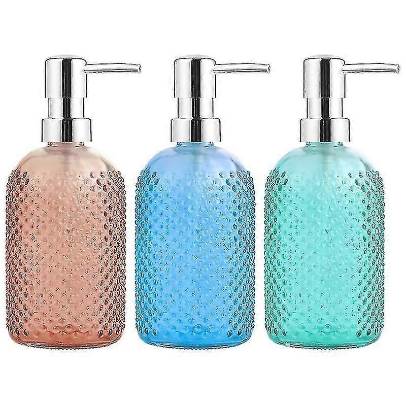 3pcs Empty Shampoo Glass Bottle