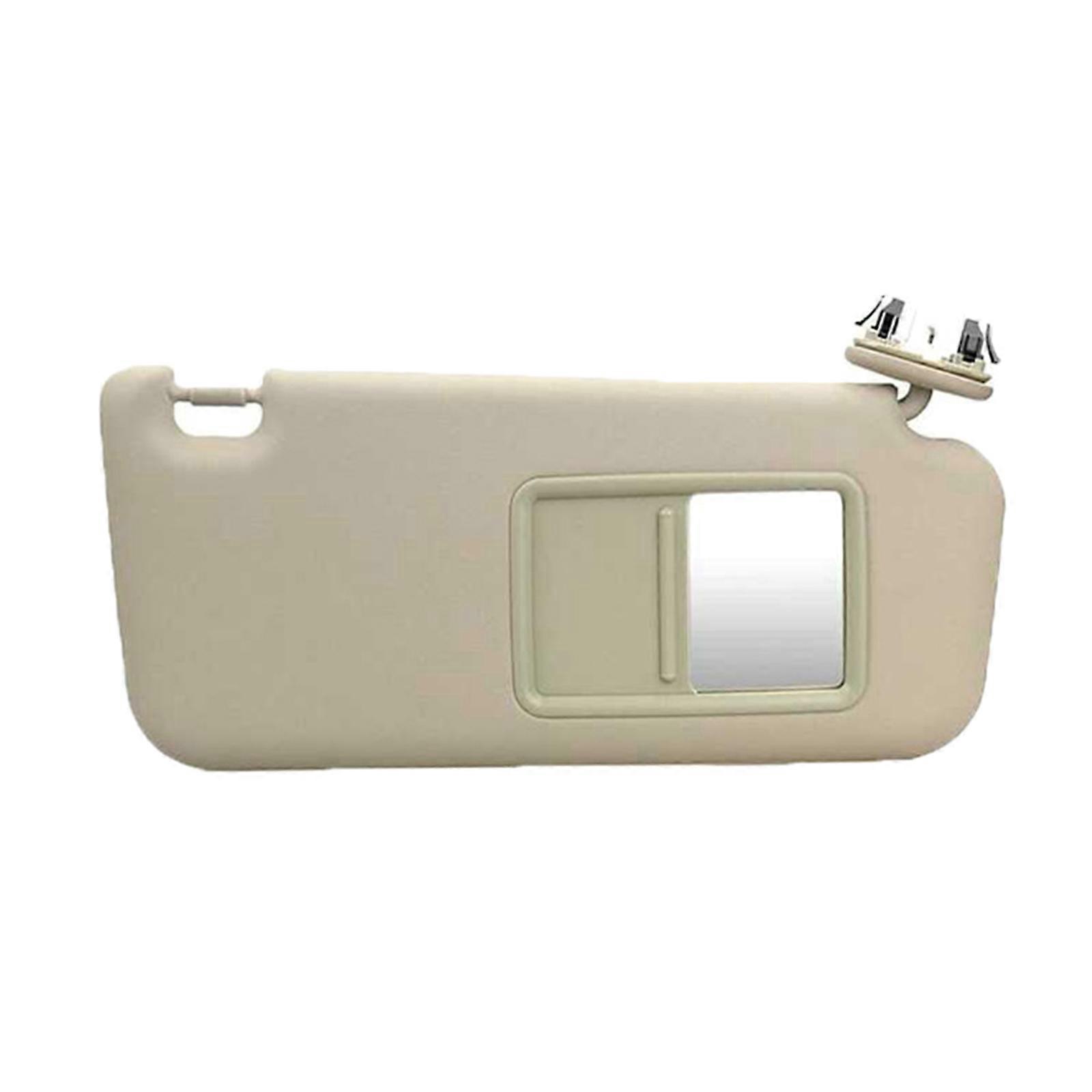 Sunvisor Blocker Geeignet für 7432035A91B1 2010-2023 Schild mit Make-up Vanity Light Cover Sicheres Fahren Auto Zubehör Khaki