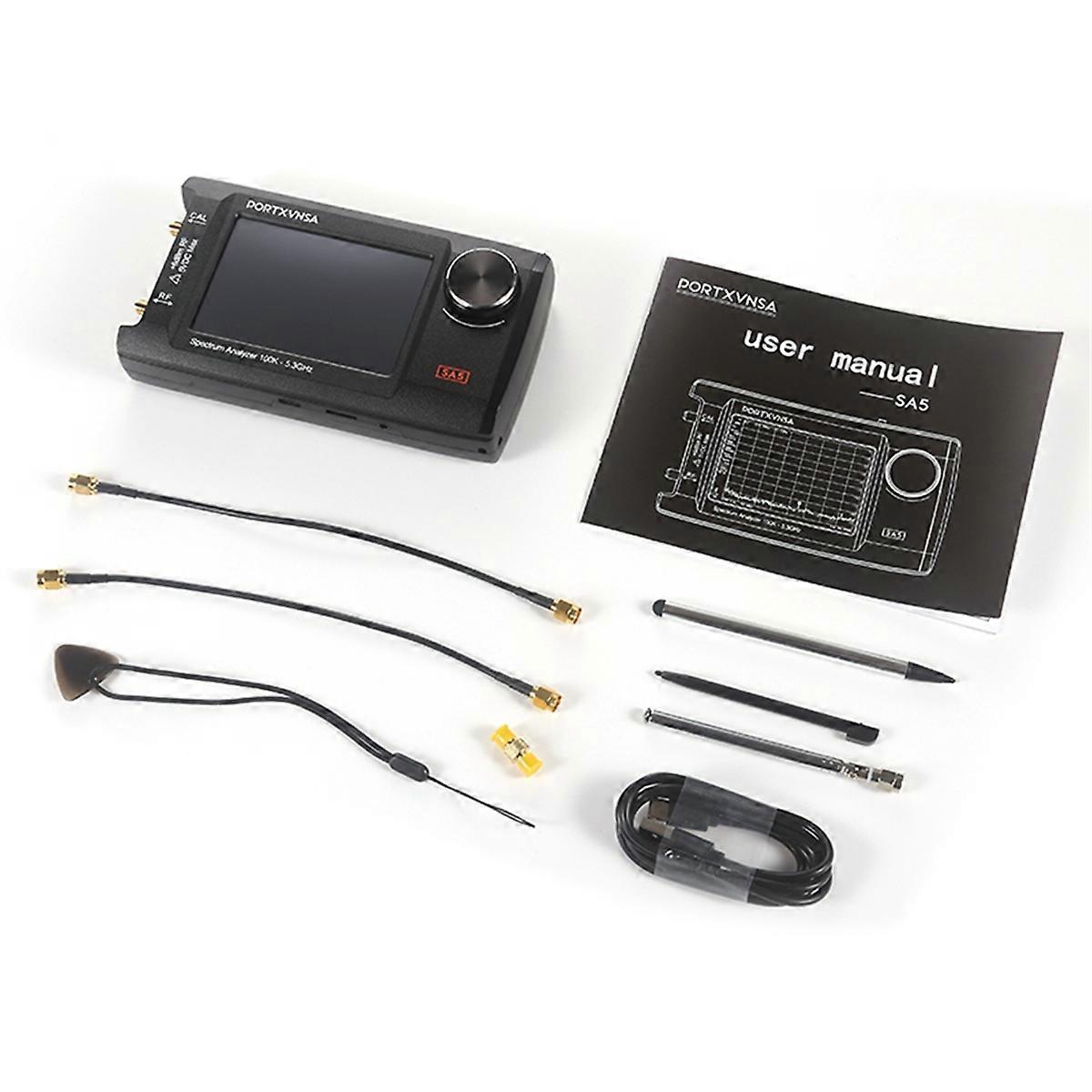 Handheld Spectrum Analyzer 2-in-1 Signaalgenerator 100k-5.3GHz met 4inch Touch Display en 32GB Kaart