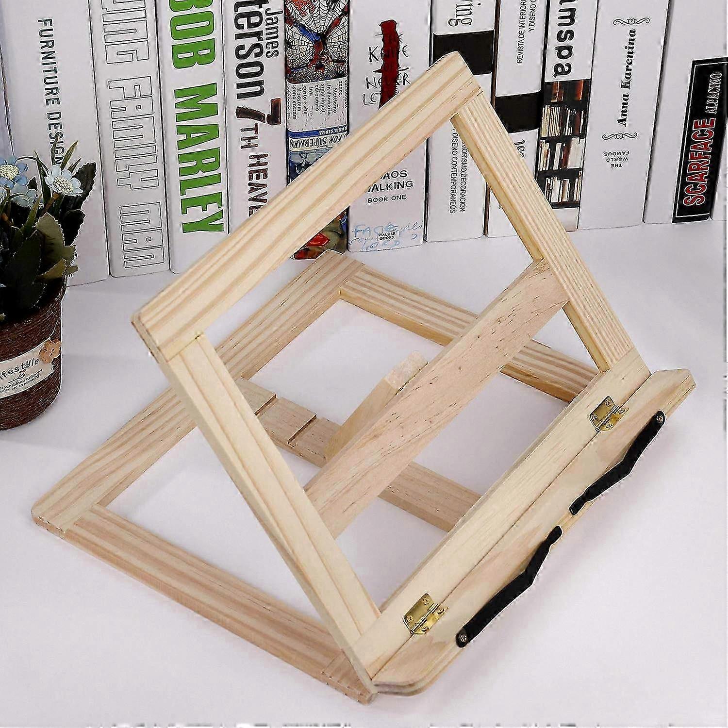 Foldable Adjustable Kitchen Cookbook Stand with 2 Metal Page Clips