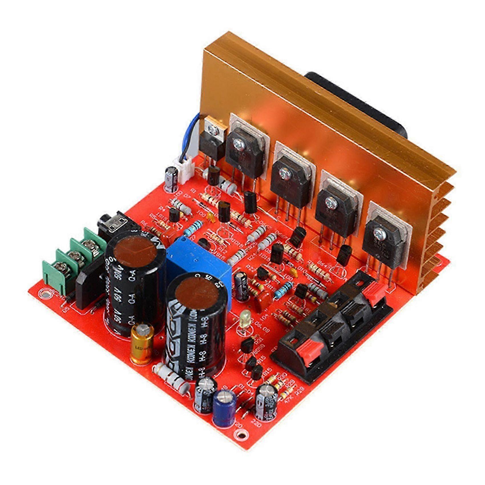 Power Amplifier Audio Board 180W+180W 2.0 Channel FET Speaker Amplifier Sound Preamplifier Dual AC18V-26V With Fan