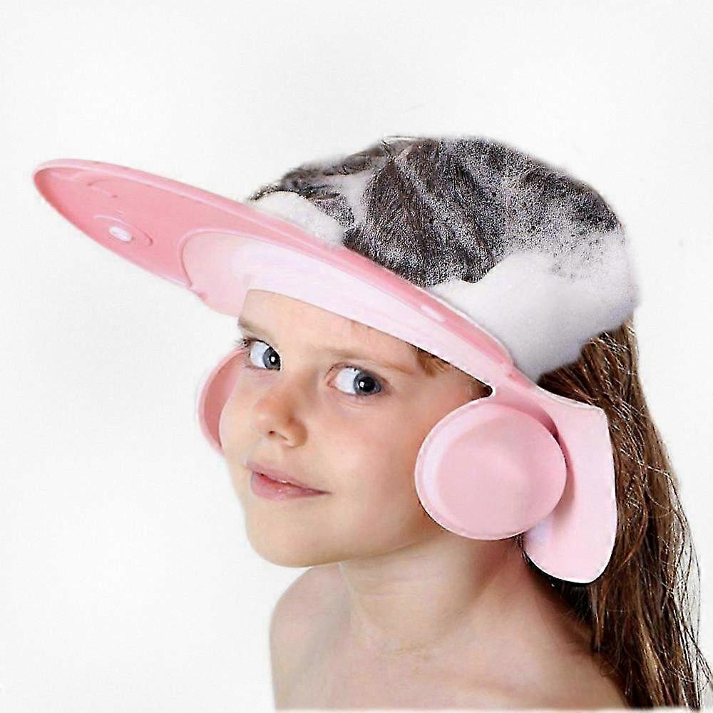 Baby Bathing Cap for Shampoo and Water Protection, Adjustable Shower Visor to Shield Eyes and Ears