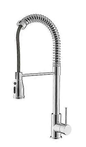 Kitchen Faucet, Pull-Down Dual-Function Sprayer, 8.7' Spout Reach, Height, 19' Easy Install & CUPC Certified, Brushed Nickel