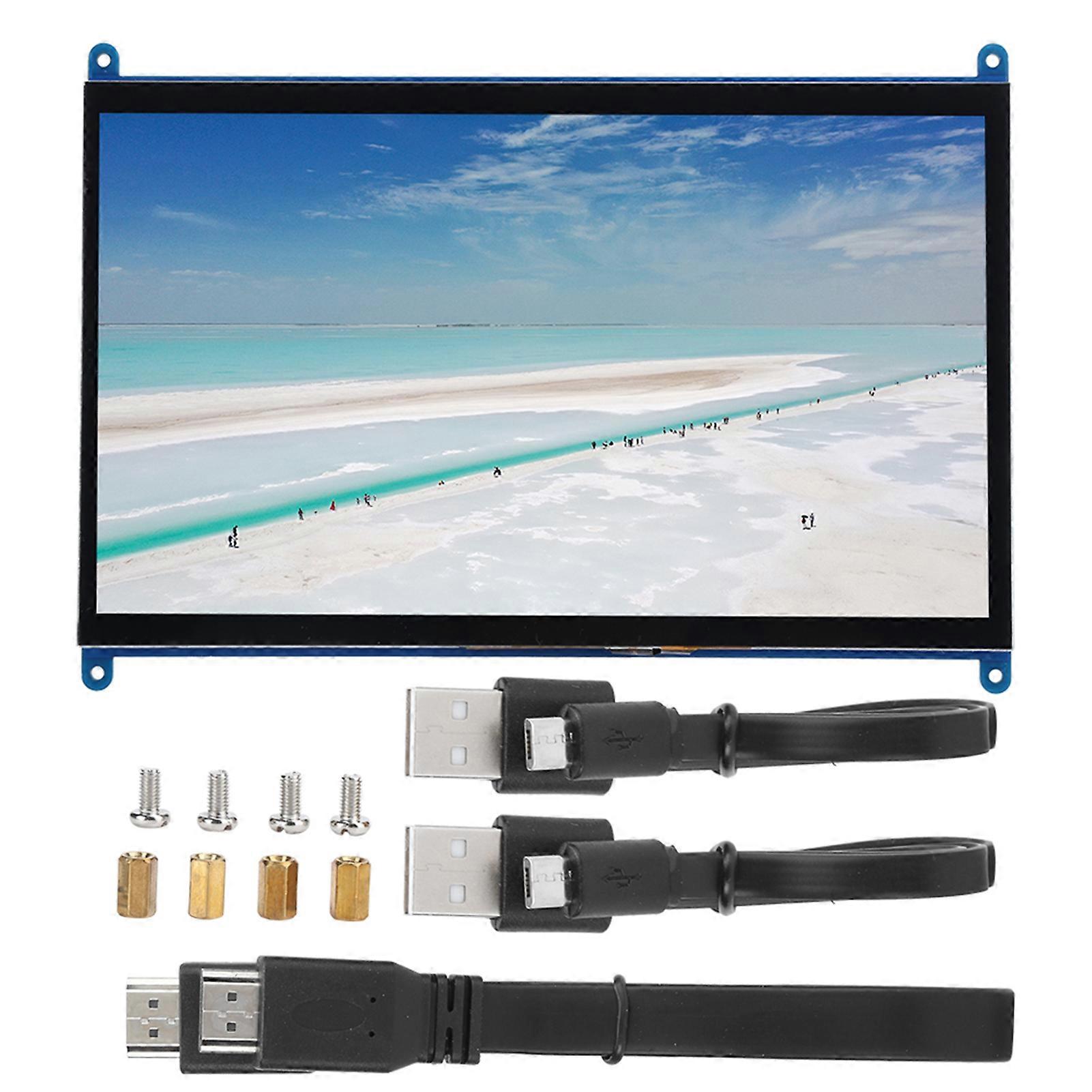 För Raspberry Pi Display 1024X600 HDMI HD Pekskärmsmodul Multifunktionell 10in
