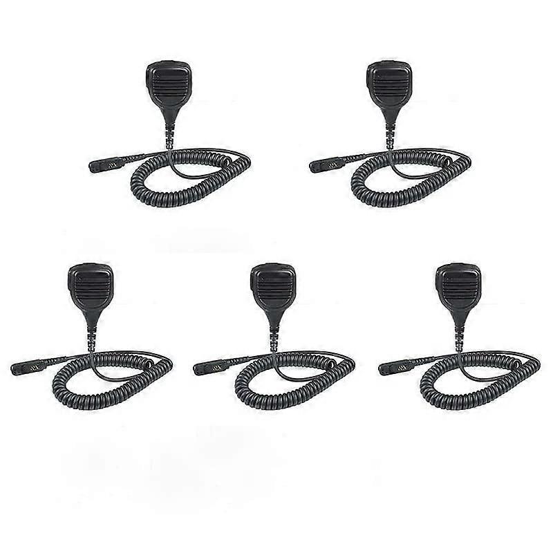 5Pack XPR3300 XPR3500e Remote Speaker Microphone Shoulder Mic for XPR3000 XPR3300e XPR3500 XPR3000e DP2000 DP2400 DEP XIR PMMN4075 PMMN4076 PMMN4071A