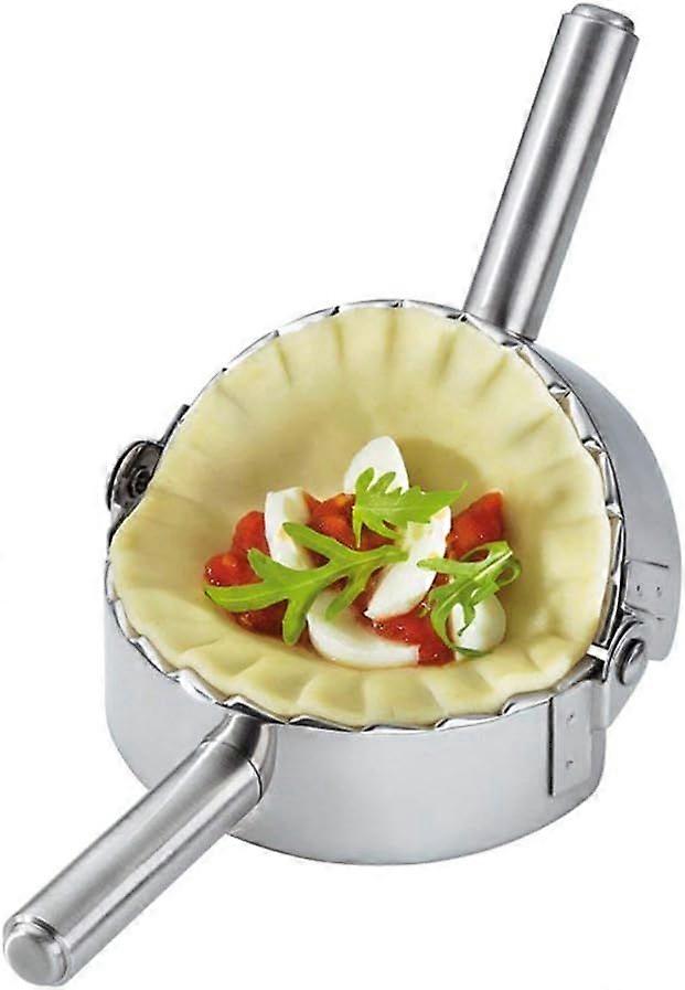 Melhor talheres de aço inoxidável Ravioli Mold Pierogi Dumpling Maker Dough Cutter Acessórios de cozinha (comprimento: 4,5 polegadas)