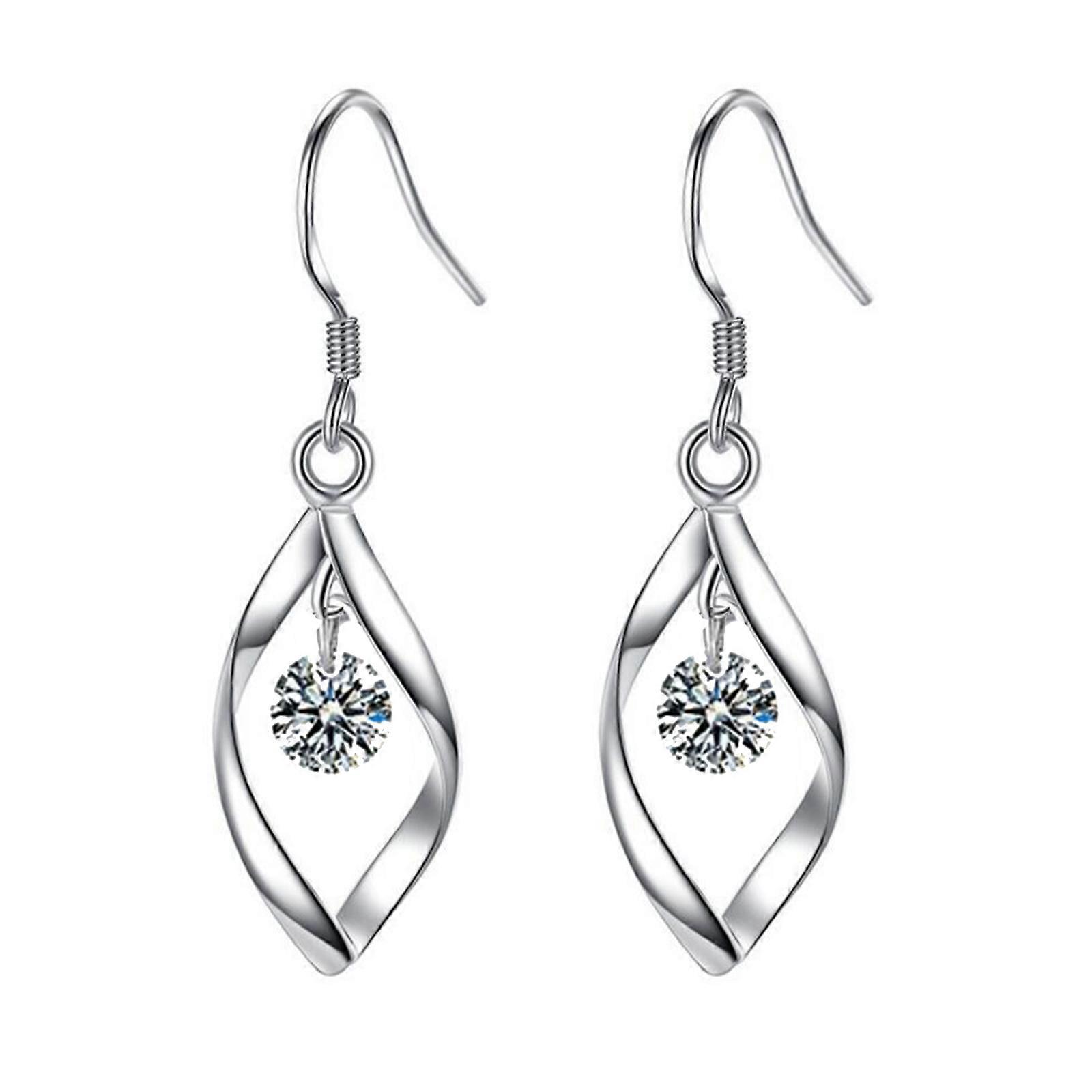 Trendy Twisted Pearls Earrings with Zirconia Details Sophisticated Ear Hooks for Formal Event and Casual Outings