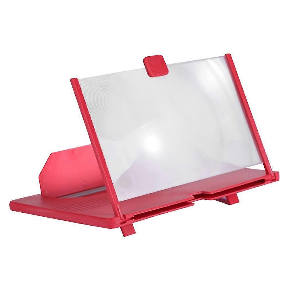 10 Inch 3D Mobile Phone Screen Magnifier Video Amplifier Stand Bracket Folding Phone Desk White-Style