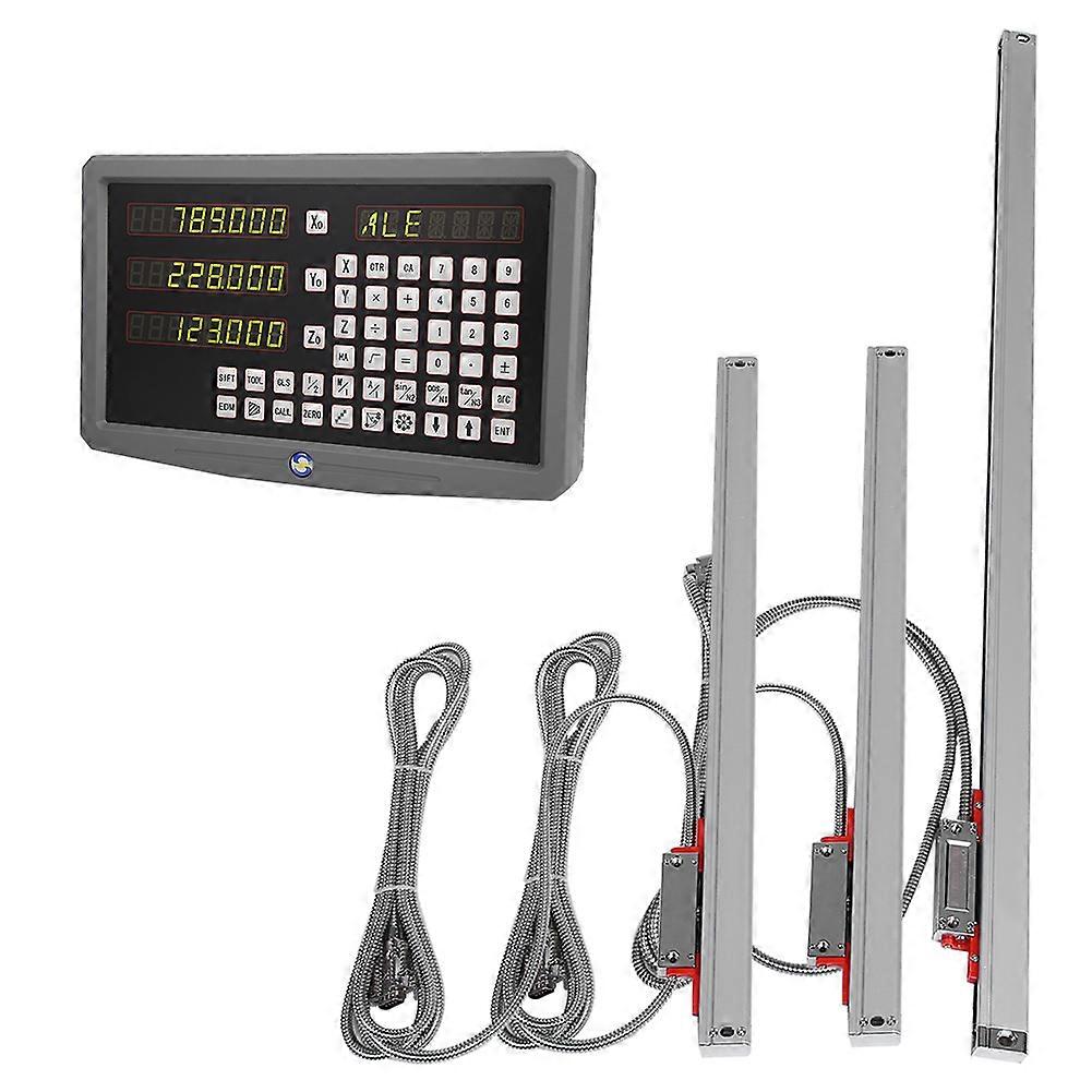 AUPlug Lettura digitale a 3 assi con scala lineare da 3 pezzi per fresatrice al tornio