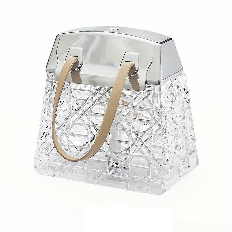 Air Humidifier USB Mini Crystal Bag Aroma Diffuser for Home Office, White Charging Version with LED Light