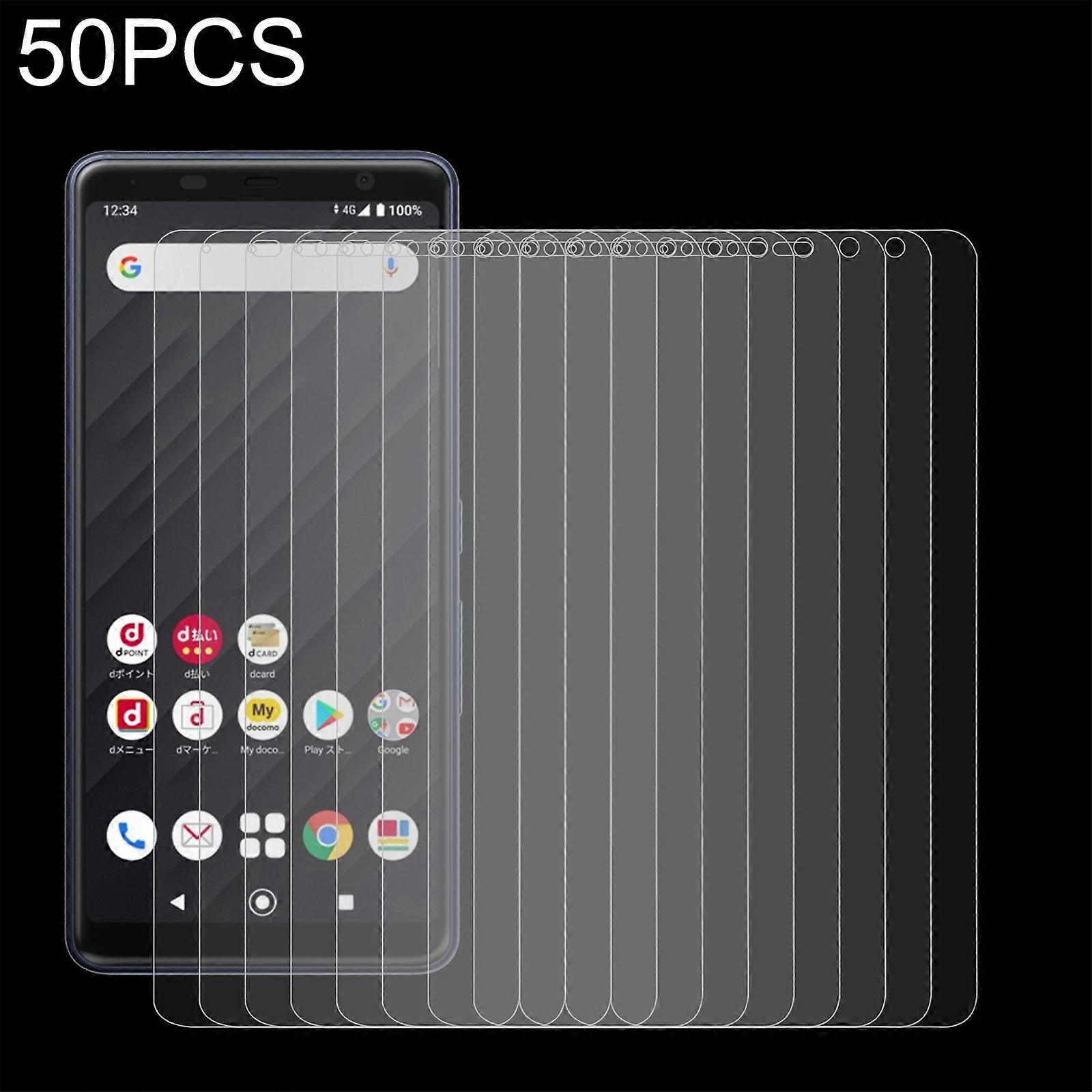 50 PCS 0.26mm 9H 2.5D Tempered Glass Film For Fujitsu F-41A For Fujitsu F-41A (50 PCS)