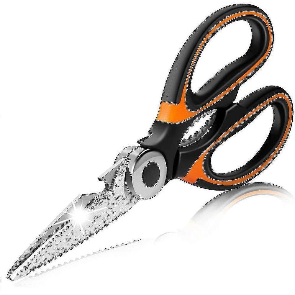 HJyang Heavy Duty Kitchen Scissors, New Professional Sharp Multi-purpose Stainless LSJ