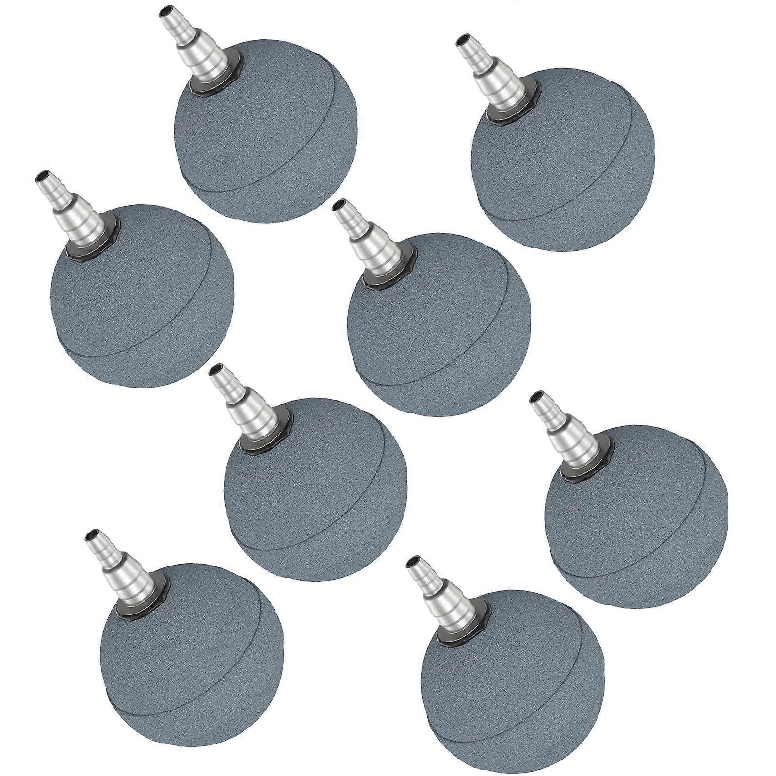 Aquarium Air Stone Ball 2 Inch Airstones for Fish Tanks Hydroponics Ponds DWC Reservoirs 8 Pack Durable Oxygen Diffusers