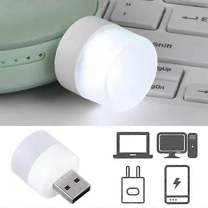 Mini Night Light Round Lamp Computer Mobile Power Usb Portable Led Lamp