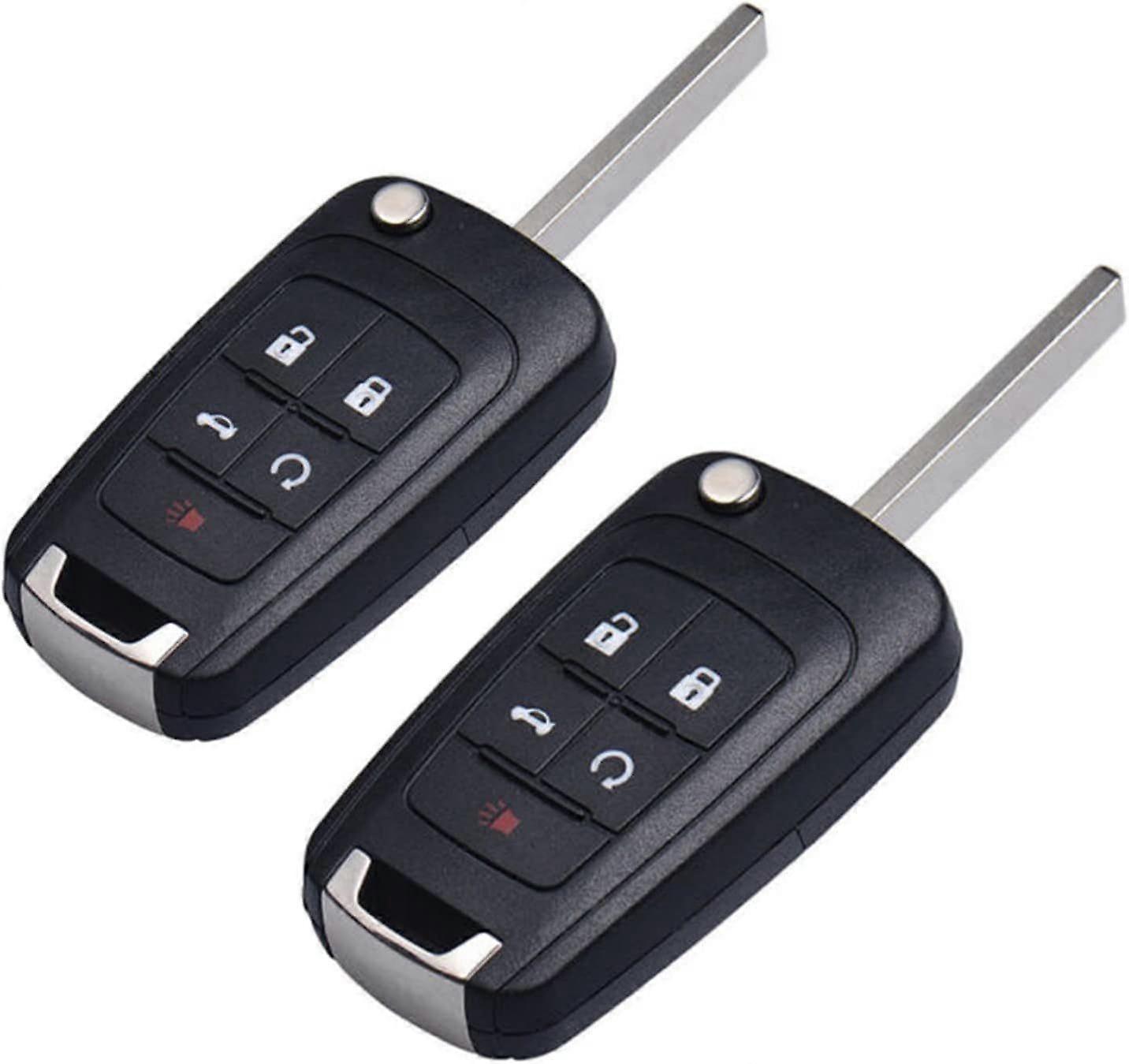 Key Fob Shell Case for Chevy-2 Pack Keyless Entry Remote for Chevy Cruze Camaro