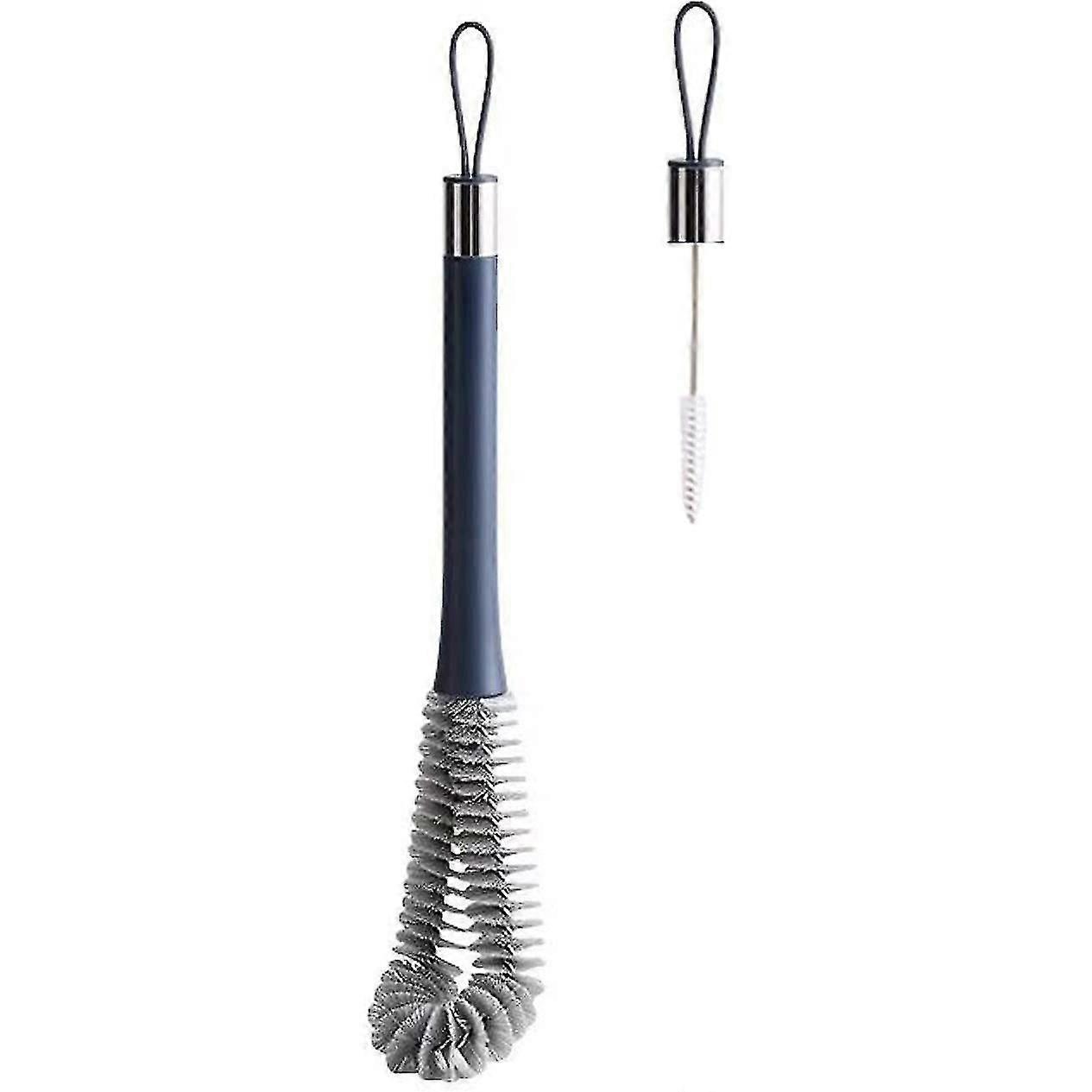Long Bottle Brush Multi-function Kitchen Clean Kettle Kombucha Decanter Thermos (grey) Qi Cheng