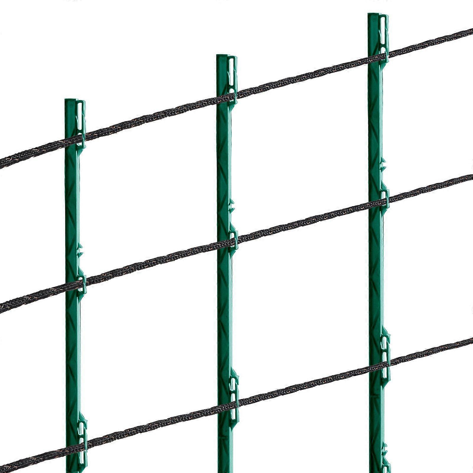 Elektrisk gjerdetråd, 1000Ft 305M polywire, 1/4" diameter 2 kobbertråder for ledningsevne og rustbestandighet, for husdyr