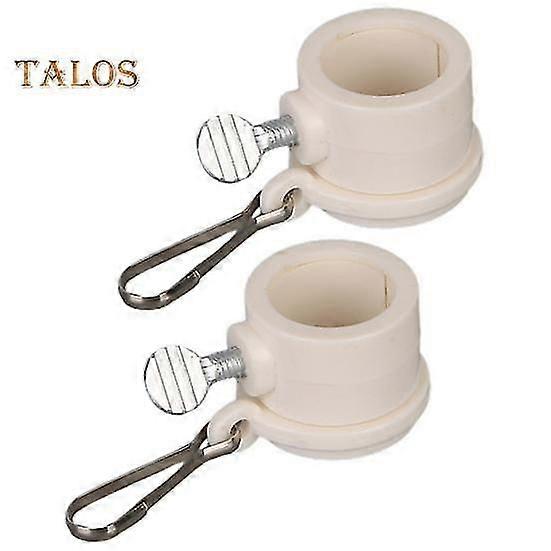2Pcs/Set Flag Pole Clips 360-degree Rotating Flagpole Rings Wind-resistant Flagpole Buckle Tangle-Free Swivel Weatherproof Flagpole Buckles for 2X3