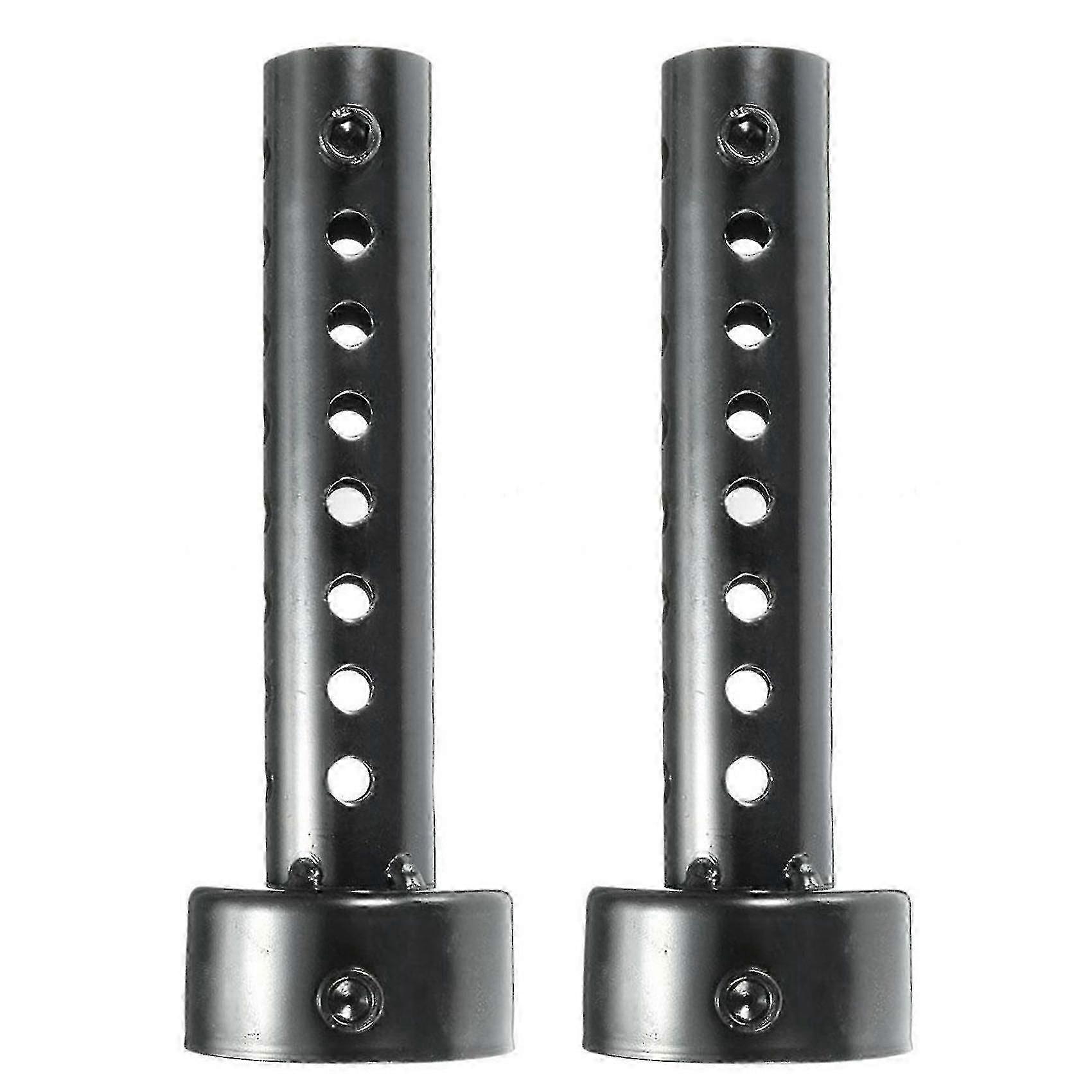 2x Universal Moto Échappement Can Muffler Baffle Db Killer Silencer 48mm Noir