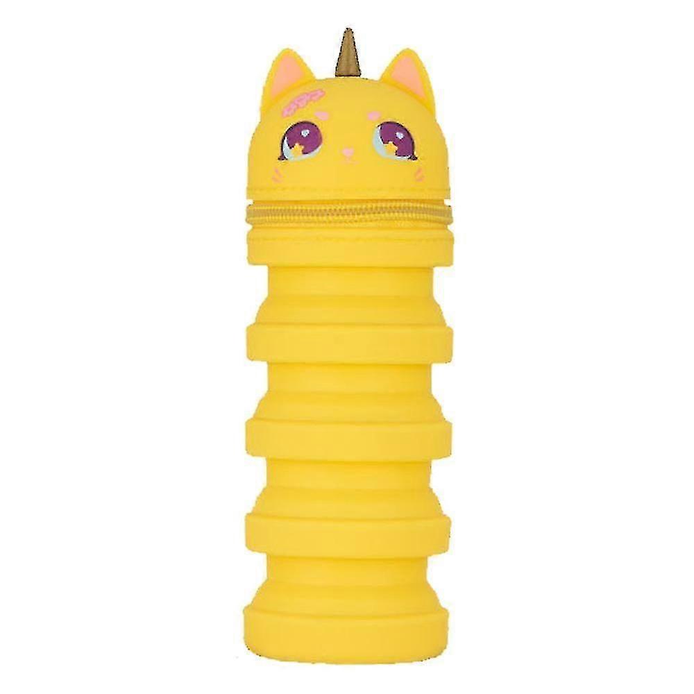 Retractable Dual-purpose Pencil Case Cute Unzip -dimensal Zipper Sry Box