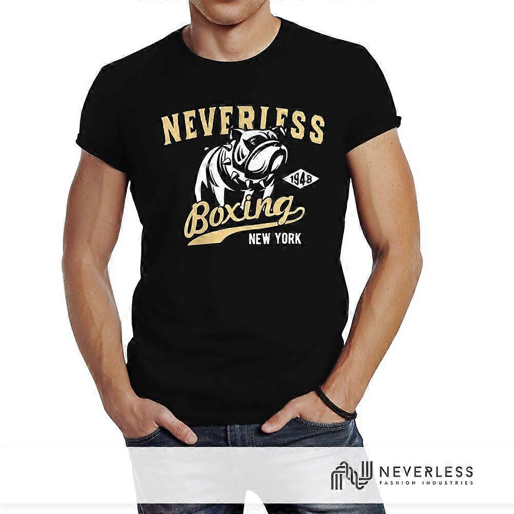 Ανδρική Πυγμαχία Μπόξερ Σκύλος Σκύλος Slim Fit T-Shirt ΜΕΓΕΘΟΣ S-3XL FF50