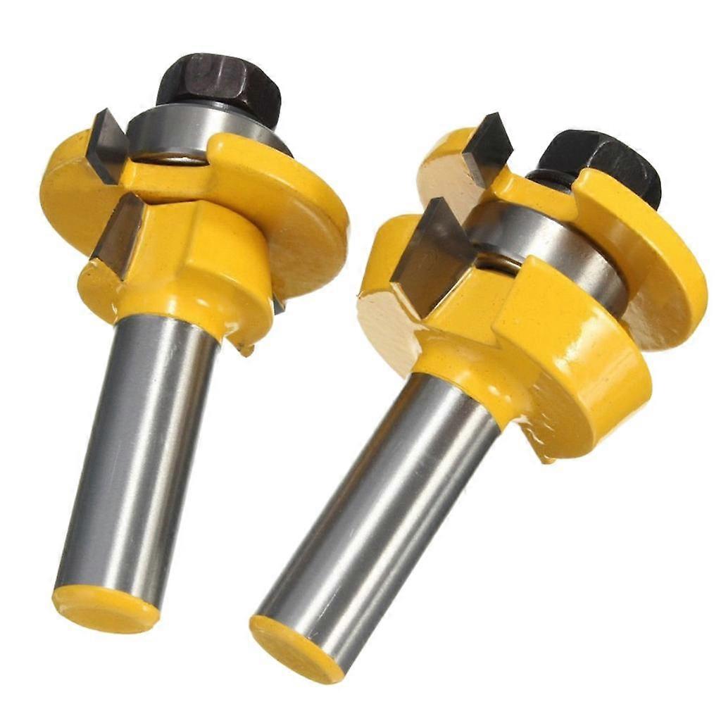 2pcs Rail and Stile Router Bit 1/2'' Shank Woodworking Cutter Tool